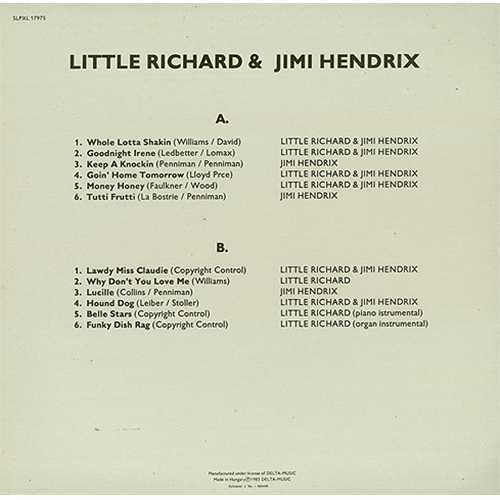 Jimi Hendrix Little Richard & Jimi Hendrix Hungarian vinyl LP